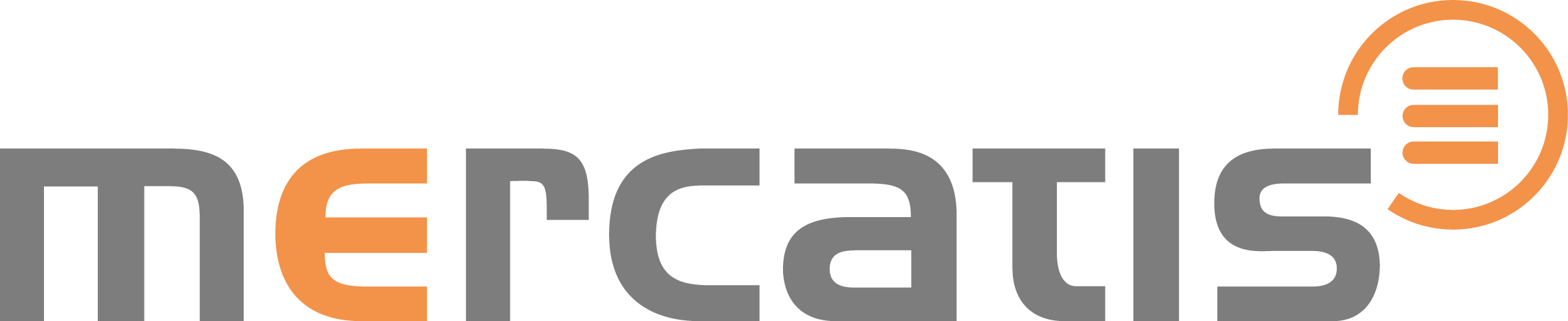 Plain company logo of mercatis GmbH, a software company based in Ulm, Germany